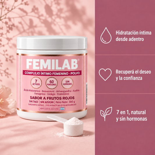 FemiLab - Complejo intimo femenino en polvo 7 en 1